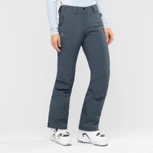 Dark Grey Salomon The Brilliant Women's Ski Pants | IE EK1936